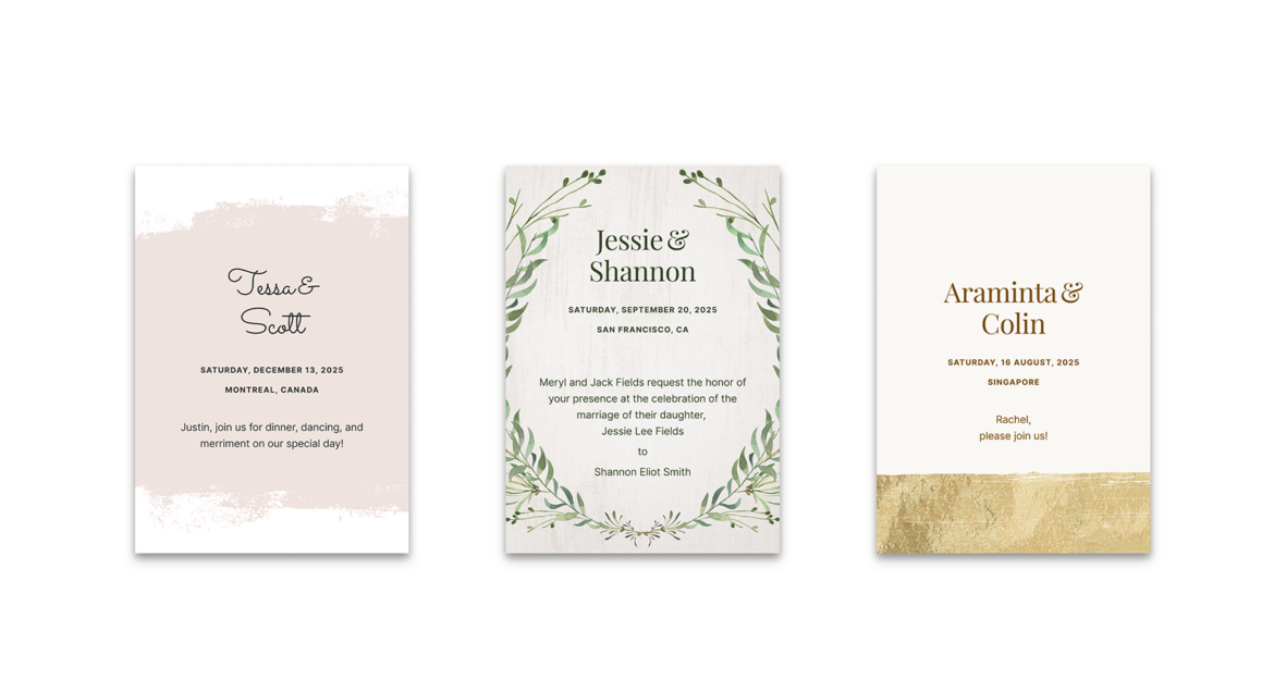 Modern Wedding Invitation Wording Examples